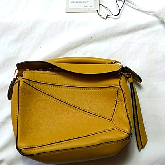 Loewe Handbags - Loewe Mini Puzzle Bag in Mustard Yellow